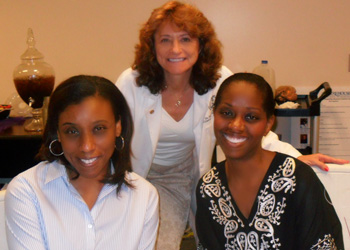 A group of three women