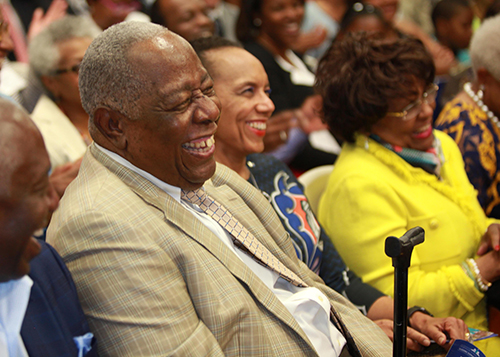 Hank Aaron at Gloster Event